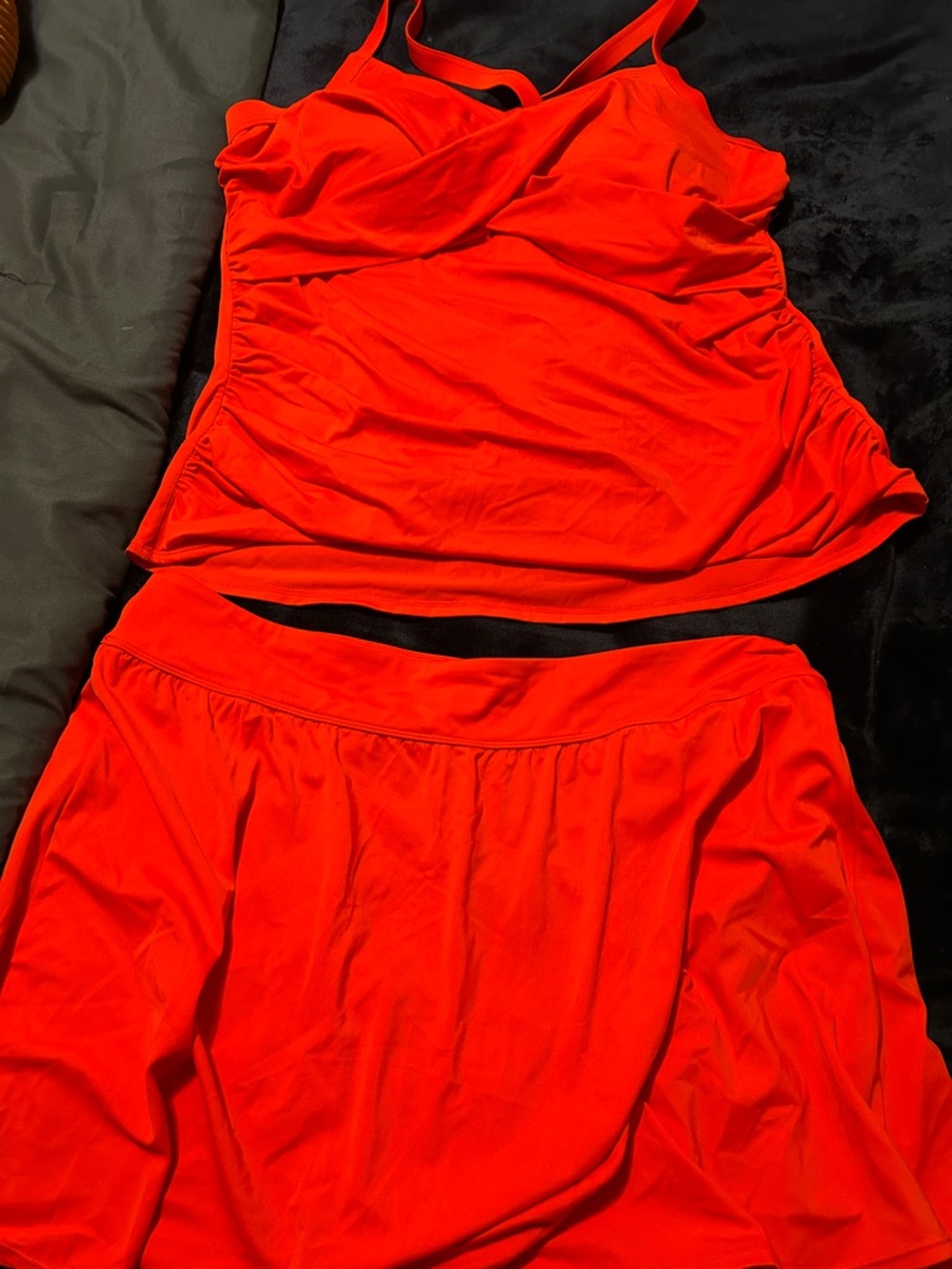 Red Women's Tankini Swim Set - Brand: d&co